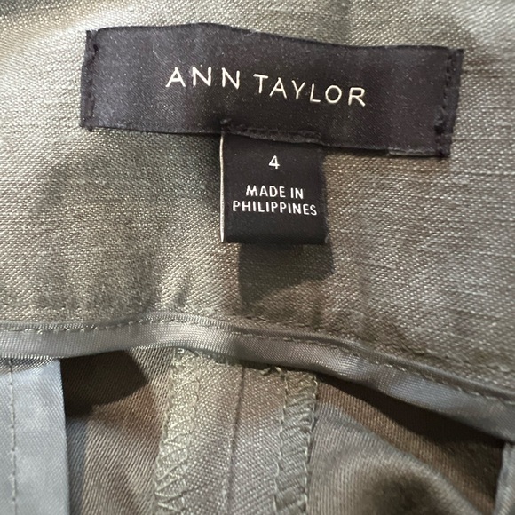 Ann Taylor High Waist Tie-Front Linen Blend Shorts - Picture 5 of 8